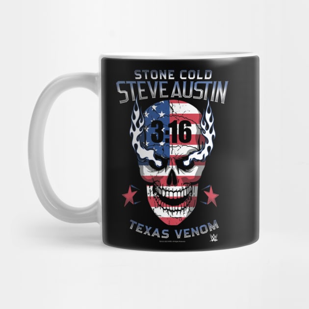 Stone Cold Steve Austin 316 Texas Venom Americana Skull by Holman